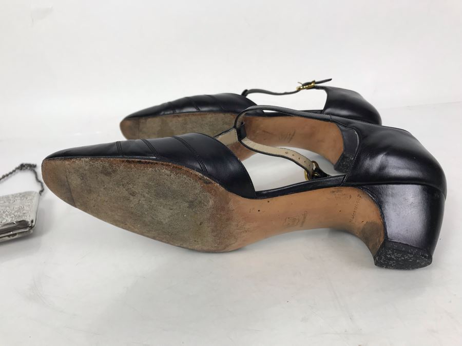Women's Salvatore Ferragamo Italian BlackShoes Size 9 [Photo 7]