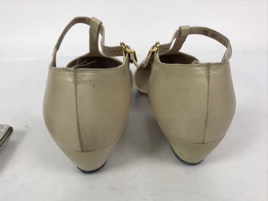 Women's Salvatore Ferragamo Italian Shoes Size 9 [Photo 7]