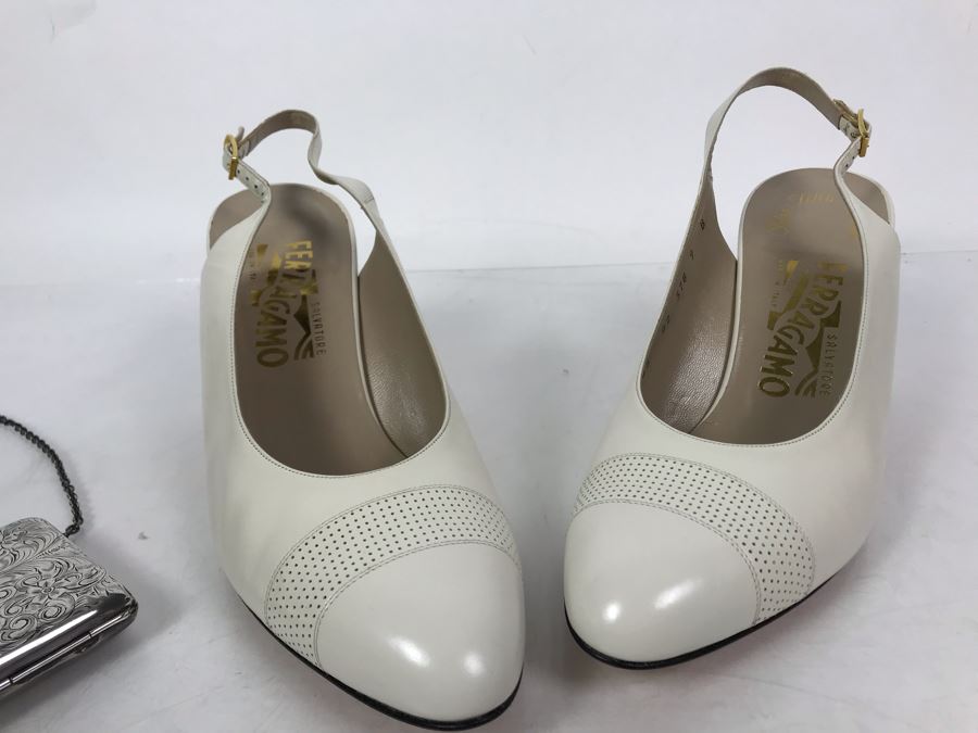Women's Salvatore Ferragamo Italian Shoes Size 9 [Photo 4]