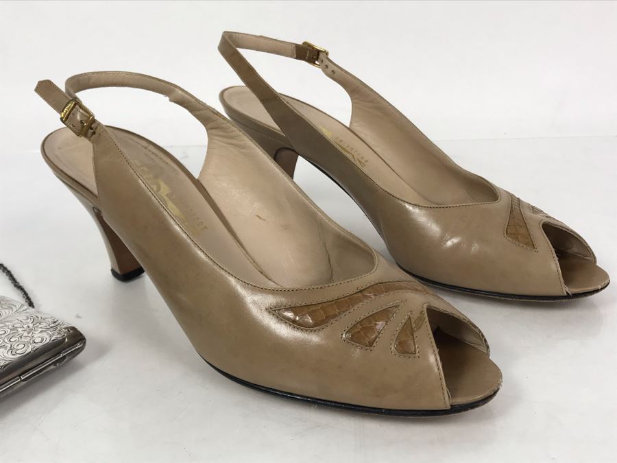 Women's Salvatore Ferragamo Italian Shoes Size 9 [Photo 1]