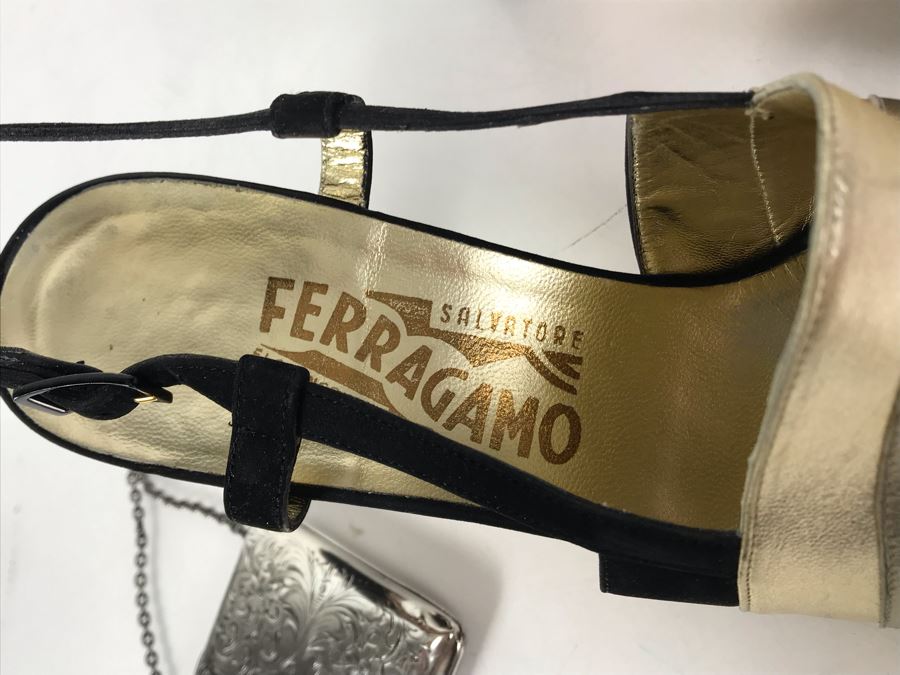 Women's Salvatore Ferragamo Italian Shoes Size 9 [Photo 4]