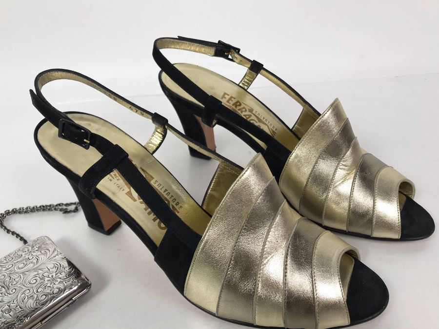 Women's Salvatore Ferragamo Italian Shoes Size 9 [Photo 3]