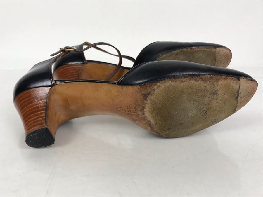 Women's Salvatore Ferragamo Italian Shoes Size 8.5 [Photo 6]