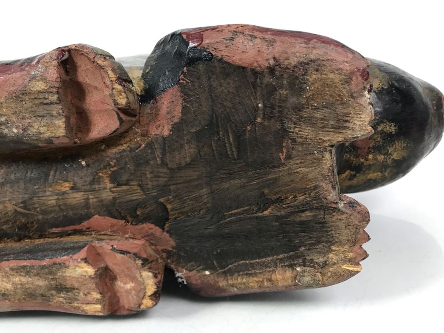 Large Gilded Carved Wooden Rabbit 19W X 8D X 14.5H [Photo 14]