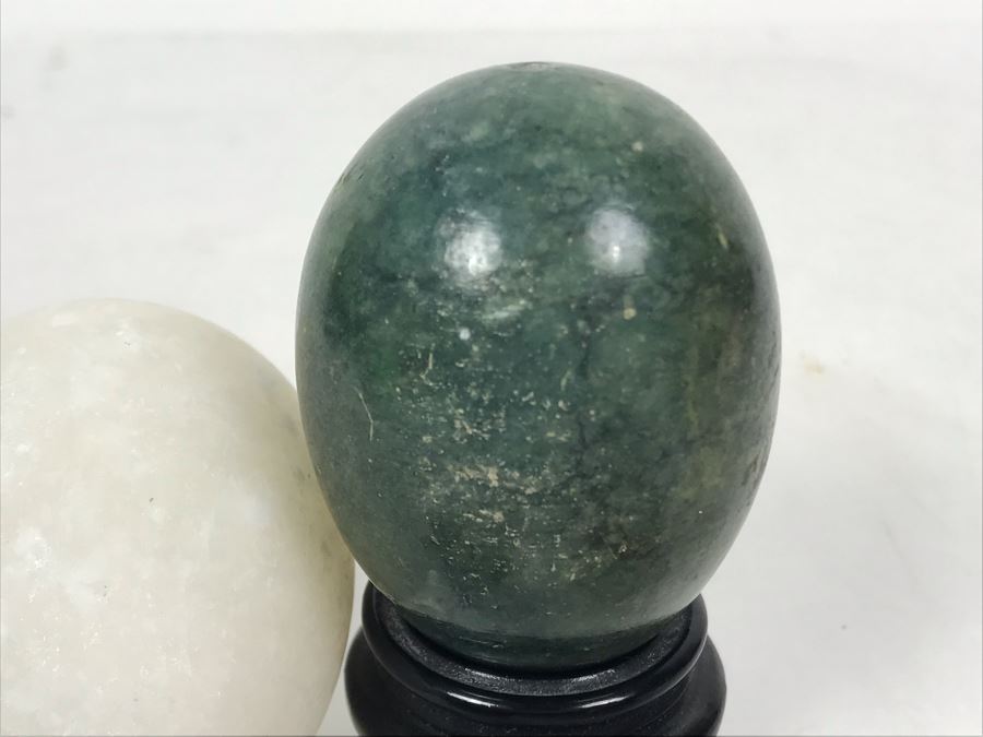 (3) Carved Stone Eggs And (2) Polished Stones [Photo 8]