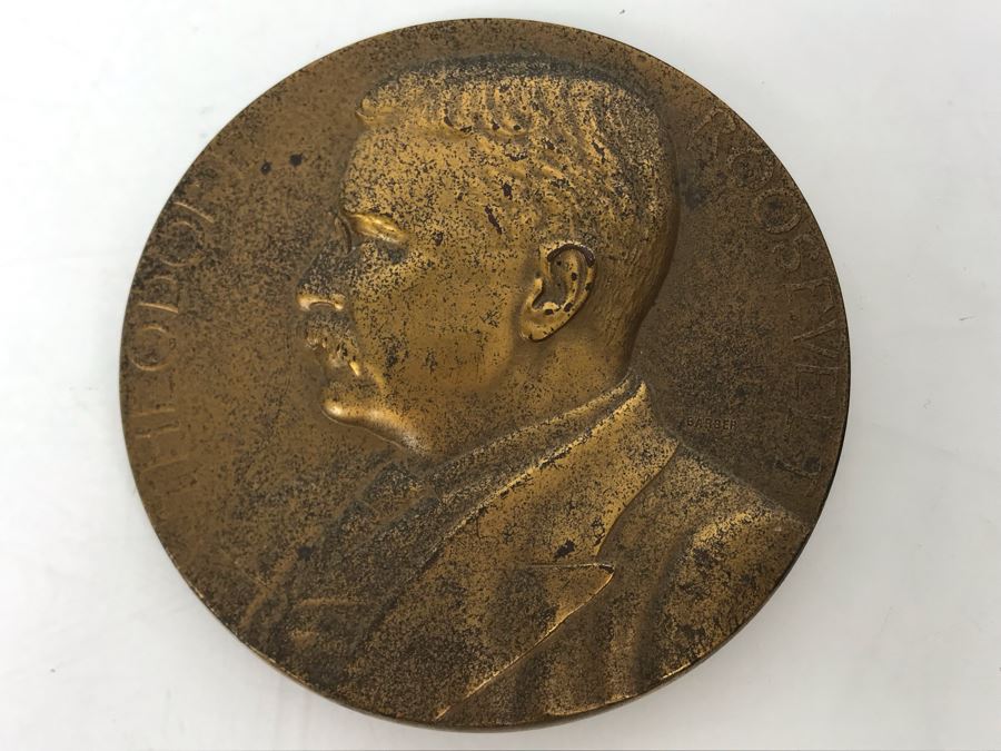 3 Inch Commemorative Presidential Medallion Of Theodore Roosevelt 1905 [Photo 1]