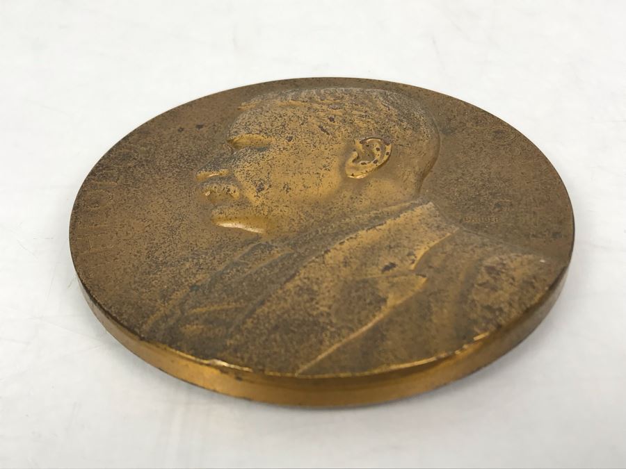 3 Inch Commemorative Presidential Medallion Of Theodore Roosevelt 1905 [Photo 3]