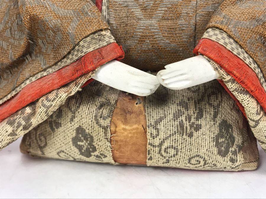 Pair Of Old Japanese Dolls 9.5H [Photo 7]