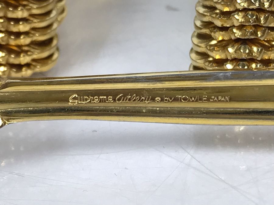 Towle Goldplated King Arthur Flatware Set Apx Service For 8 [Photo 5]