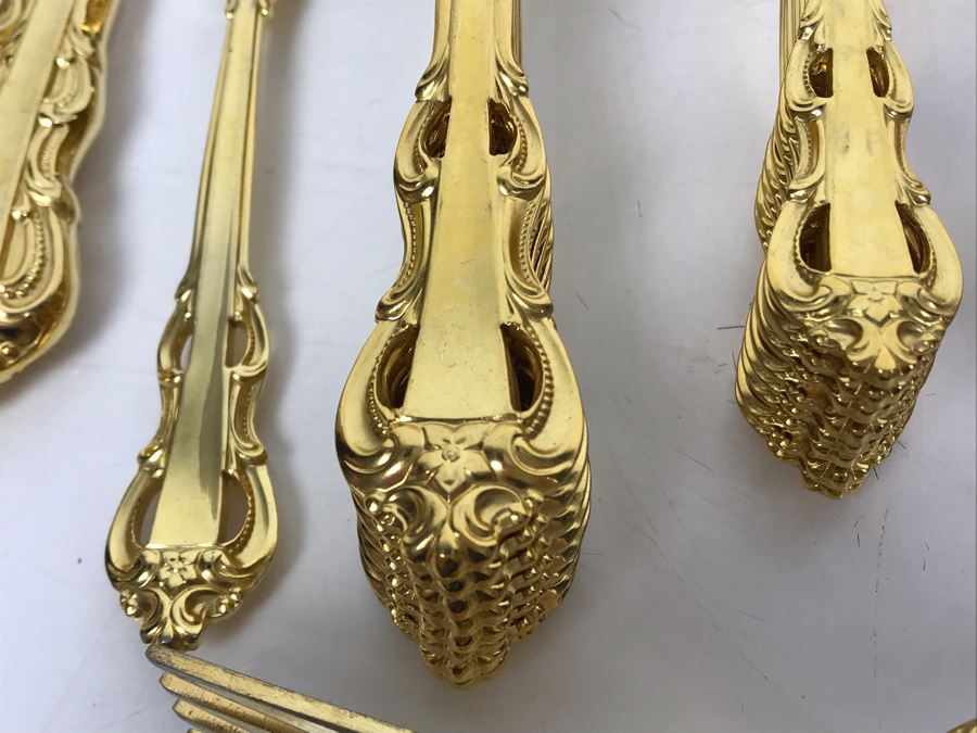 Towle Goldplated King Arthur Flatware Set Apx Service For 8 [Photo 6]