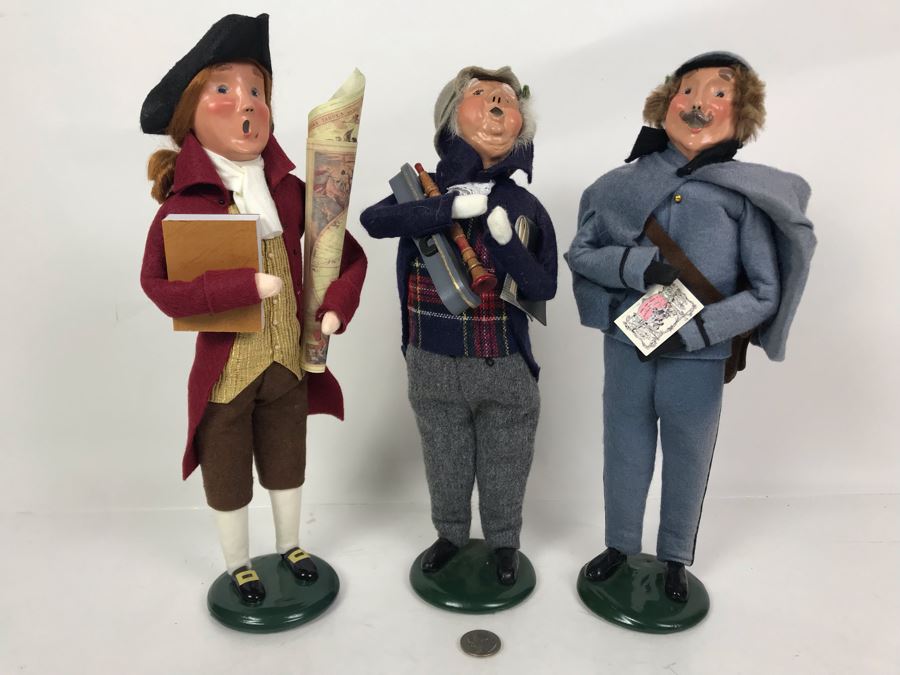 Set Of (3) Vintage The Carolers By Byers' Choice Ltd. [Photo 2]