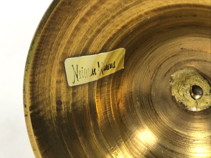 Nieman Marcus Brass Candlesticks Candle Holders 6.5H [Photo 5]