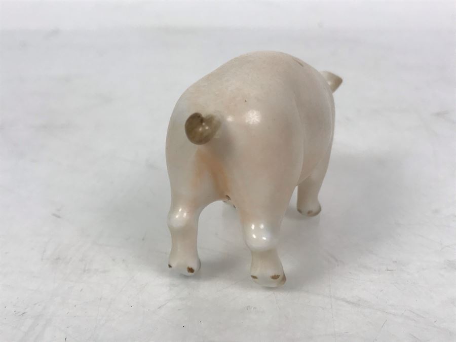 Herend Hungary Hand Painted Porcelain Pig Figurine 3W [Photo 6]