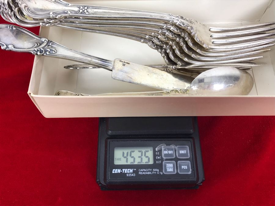 Various Sterling Silver Flatware 519g Sterling Silver Total Weight [Photo 17]