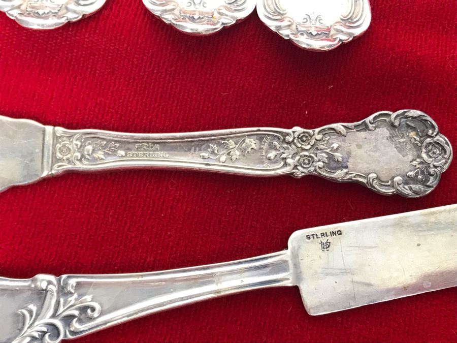 Various Sterling Silver Flatware 519g Sterling Silver Total Weight [Photo 12]