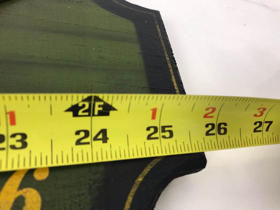 Handmade Wooden Relief Sign 'J. Hilton Ship Builder Leith 1836' 26W X 6H [Photo 5]