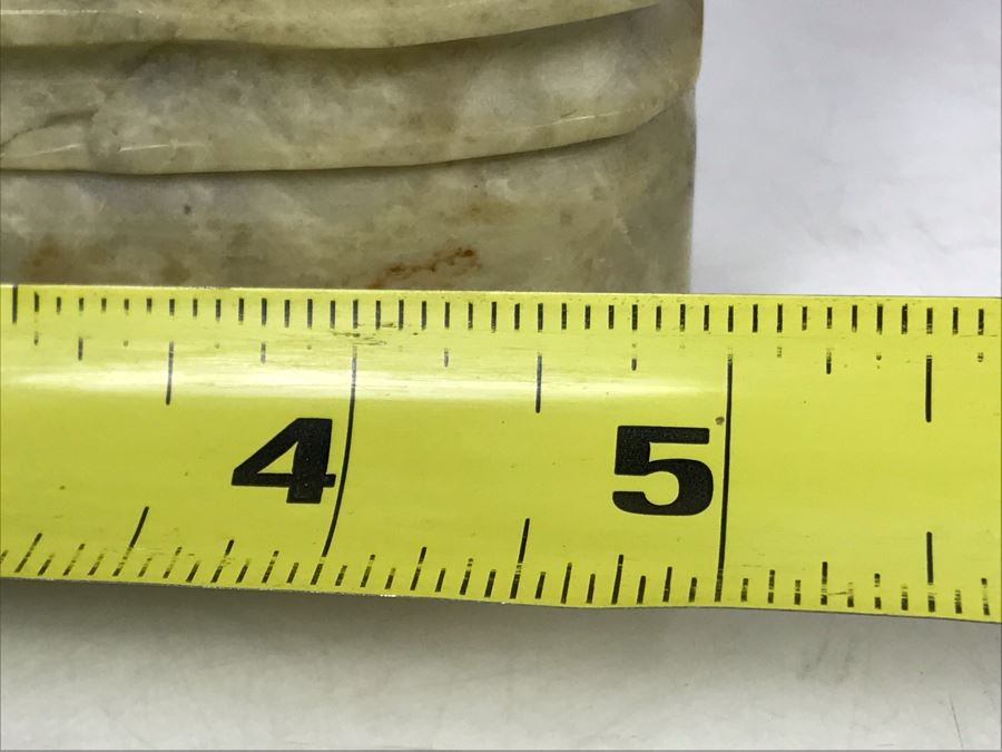 Pair Of Deep-Relief Carved Soapstone Chinese Bookends 5W X 1.5D X 6H [Photo 9]