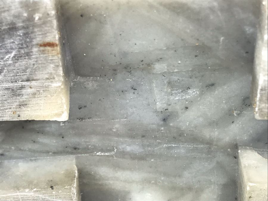 Vintage Asian Carved Stone Sculpture Of Rooster And Baby Chick 5W X 3D X 5H [Photo 15]