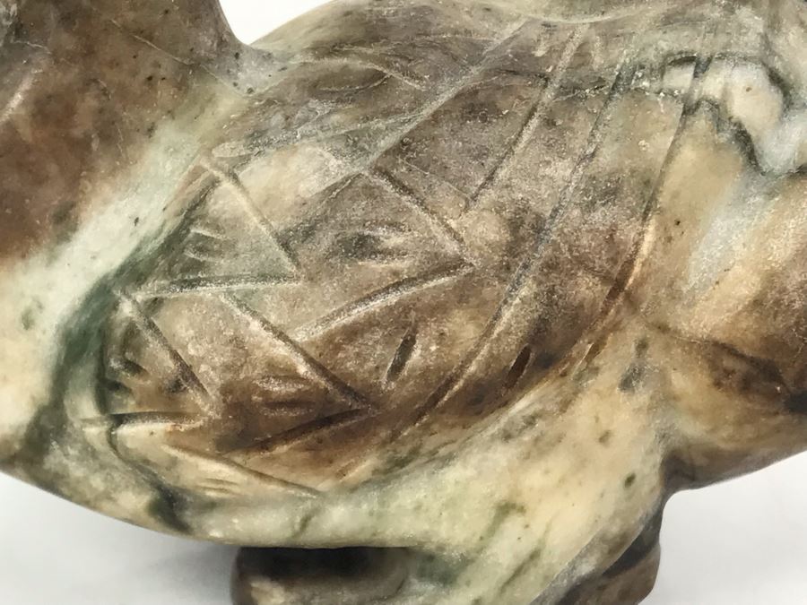 Vintage Carved Stone Duck 5W X 2.5D X 3H [Photo 8]