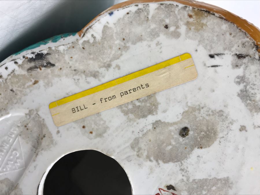 Large Signed Chinese Porcelain Famille Rose Buddha With Stand 11W X 9D X 13H [Photo 39]