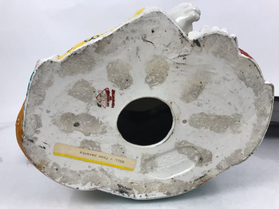 Large Signed Chinese Porcelain Famille Rose Buddha With Stand 11W X 9D X 13H [Photo 35]