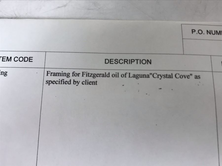 Original Signed Plein Air Oil Painting Of Laguna Titled 'Summer Road, Crystal Cove' By Marcy Fitzgerrell (1917-2003) (One Of First Woman Animators At Walt Disney Studios) 17 X 13 [Photo 17]