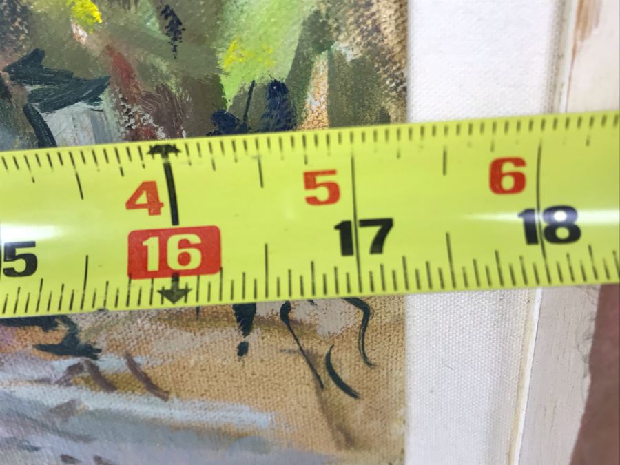 Original Signed Plein Air Oil Painting Of Laguna Titled 'Summer Road, Crystal Cove' By Marcy Fitzgerrell (1917-2003) (One Of First Woman Animators At Walt Disney Studios) 17 X 13 [Photo 21]