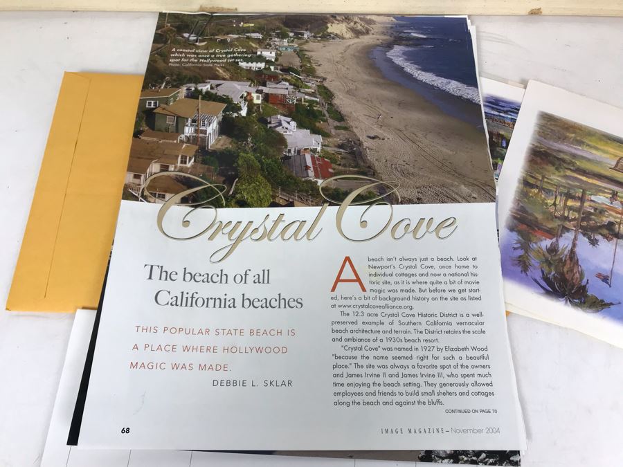 Original Signed Plein Air Oil Painting Of Laguna Titled 'Summer Road, Crystal Cove' By Marcy Fitzgerrell (1917-2003) (One Of First Woman Animators At Walt Disney Studios) 17 X 13 [Photo 13]