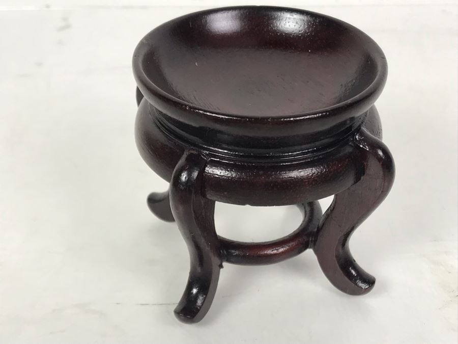 Art Glass Paperweight With Wooden Stand [Photo 7]