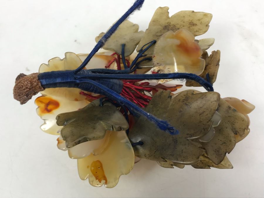 Carved Stone Floral Motif Candle Holder [Photo 9]