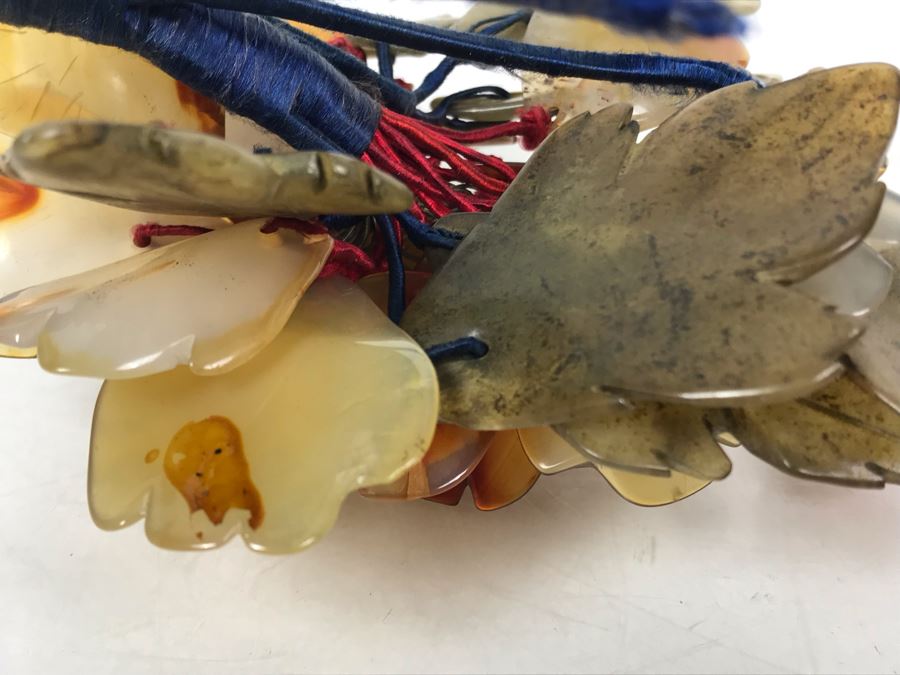 Carved Stone Floral Motif Candle Holder [Photo 10]