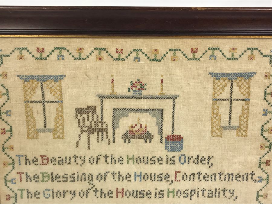 Vintage 1947 Needlepoint 18 X 14.5 [Photo 2]