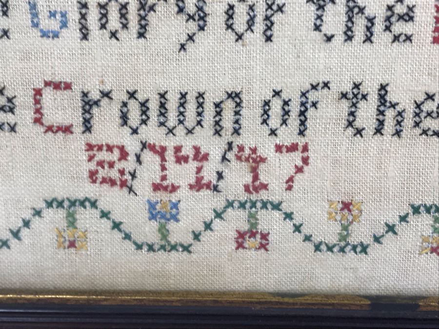 Vintage 1947 Needlepoint 18 X 14.5 [Photo 5]