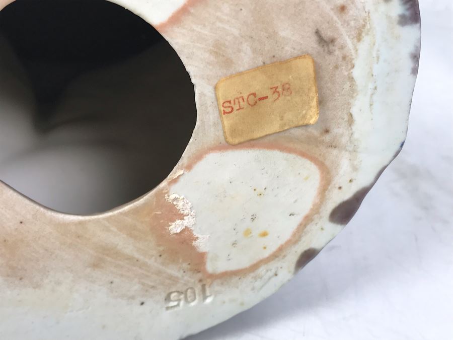 Pair Of Majolica Pottery Roster Figures 16H (One Has Slight Chip In Beak) [Photo 10]