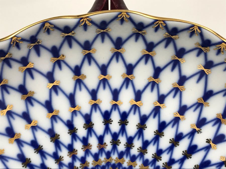 Russian Imperial Porcelain St. Petersburg Plate 1744 8.5R [Photo 4]