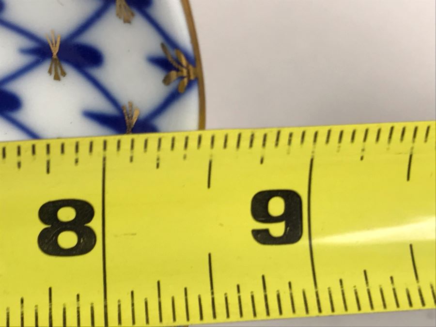 Russian Imperial Porcelain St. Petersburg Plate 1744 8.5R [Photo 7]