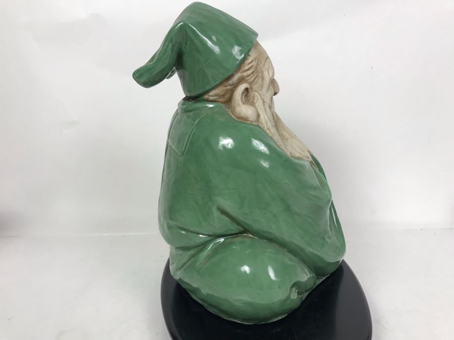 Vintage Japanese Elder Figure With Stand 11W X 8D X 11H [Photo 9]