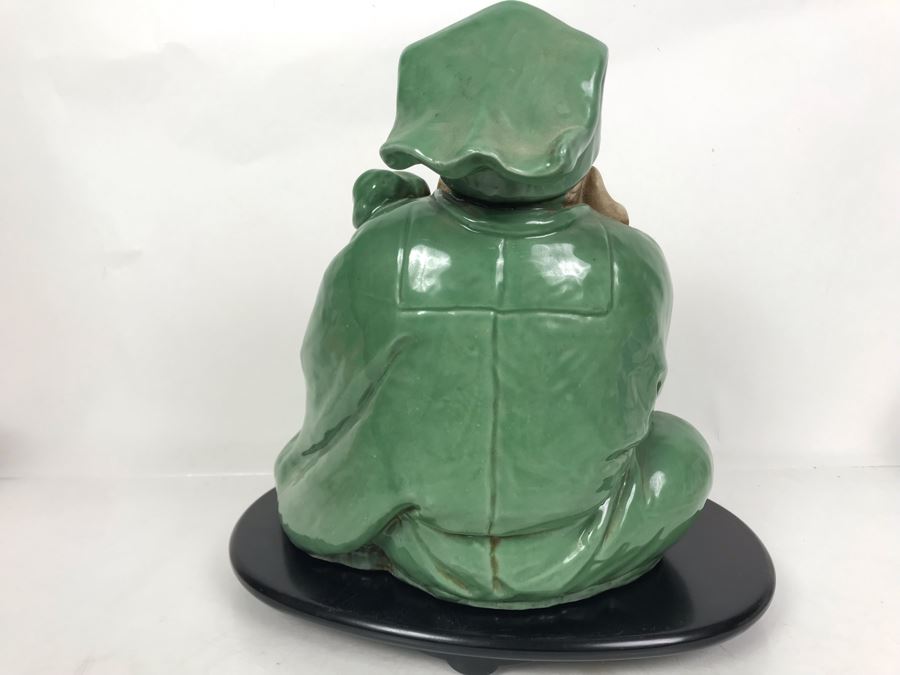 Vintage Japanese Elder Figure With Stand 11W X 8D X 11H [Photo 8]