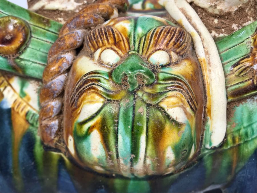 Large Asian Camel Majolica Pottery 13W X 7D X 17H [Photo 5]