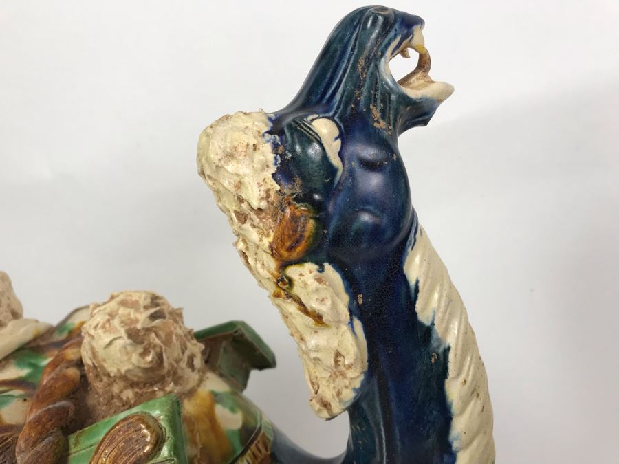 Large Asian Camel Majolica Pottery 13W X 7D X 17H [Photo 13]