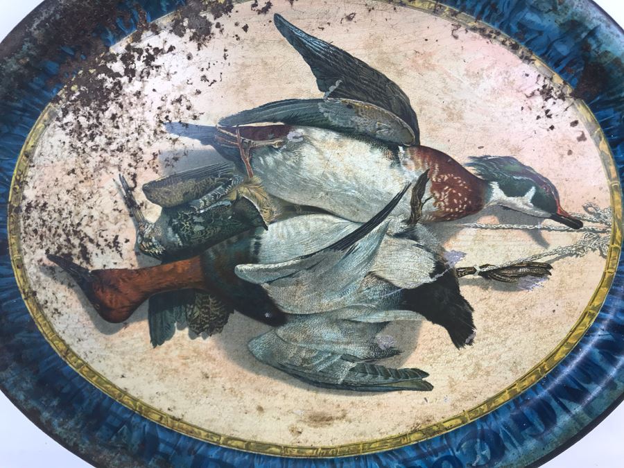 Old Beer Advertising Tin Litho Oval Tray [Photo 2]