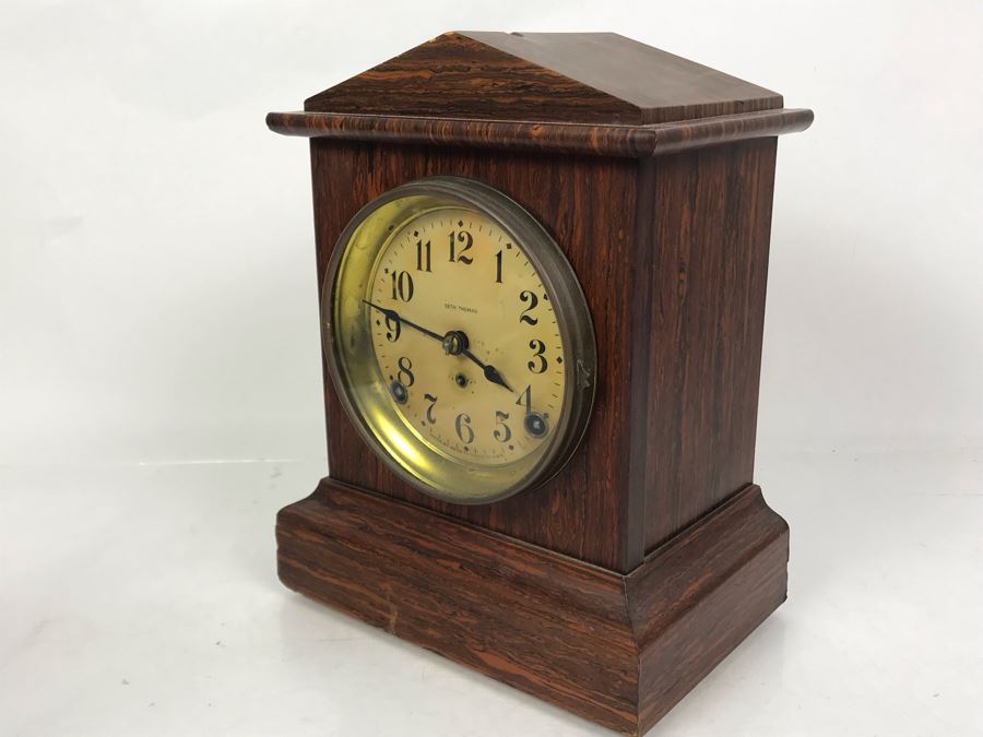 Working Vintage Seth Thomas Mantle Clock 9W X 6D X 11H [Photo 4]