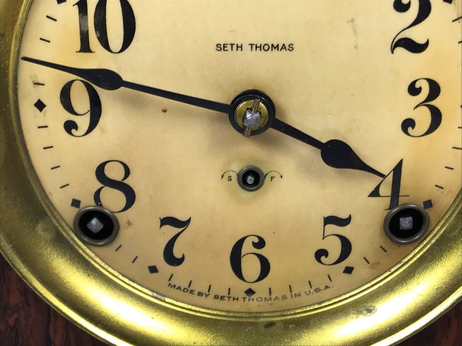Working Vintage Seth Thomas Mantle Clock 9W X 6D X 11H [Photo 7]