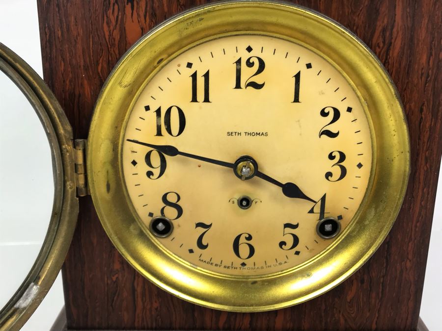 Working Vintage Seth Thomas Mantle Clock 9W X 6D X 11H [Photo 6]