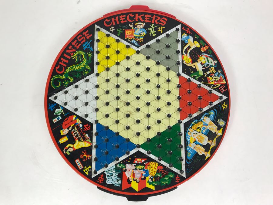 Vintage Chinese Checkers Pixie Game By Steven