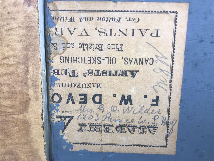 Original Nautical Marine Sailboat Oil Painting On Board 12 X 14.5 - Writing On Back [Photo 12]