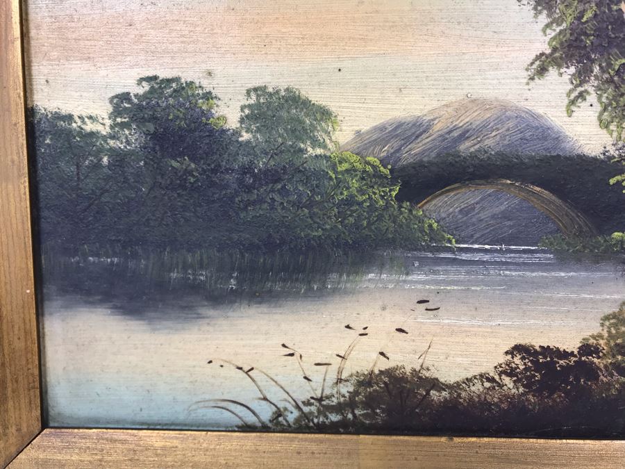 Vintage Original Plein Air Oil Painting 12 X 8 [Photo 4]