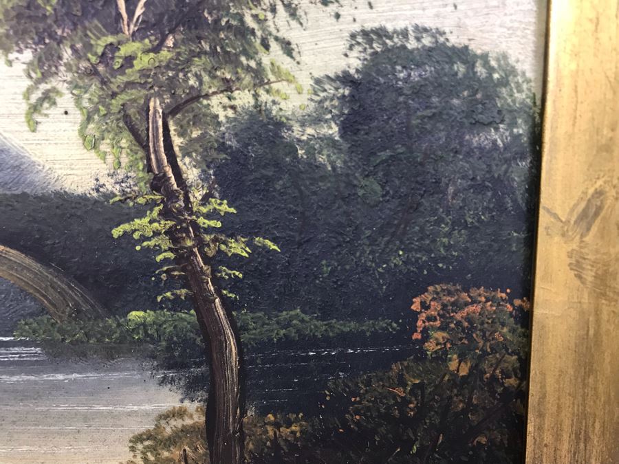 Vintage Original Plein Air Oil Painting 12 X 8 [Photo 9]