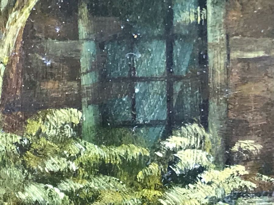 Original Antique Oil Painting On Board In Stunning Gilded Frame 11 X 14 [Photo 15]