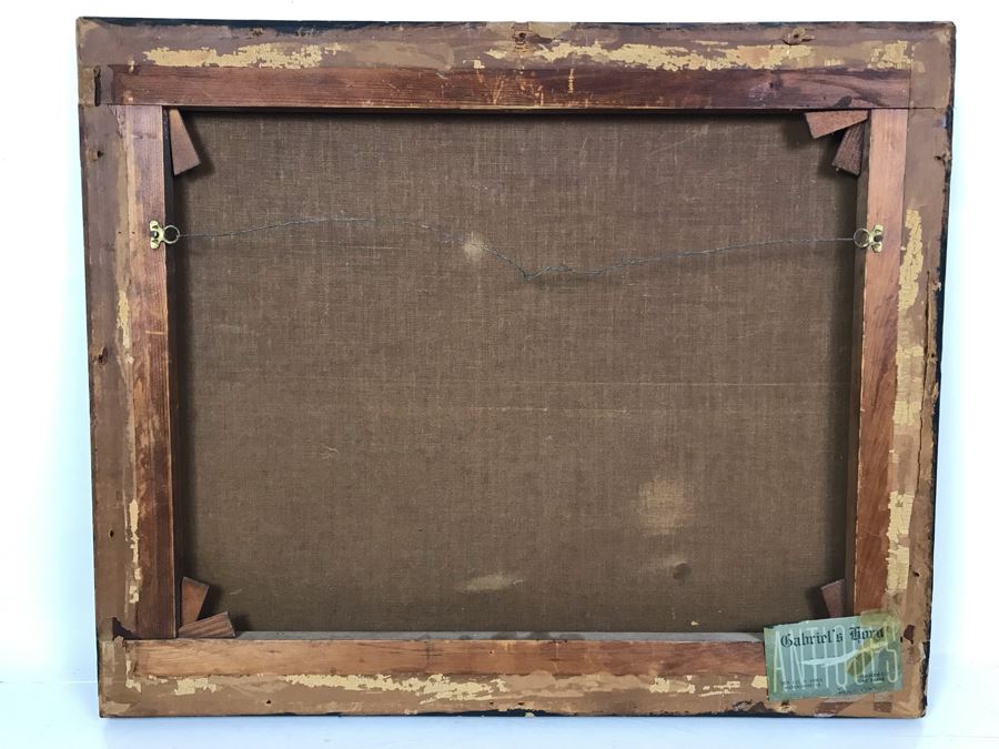 Antique Original Oil Painting Purchased In Massachusetts In 1964 [Photo 17]
